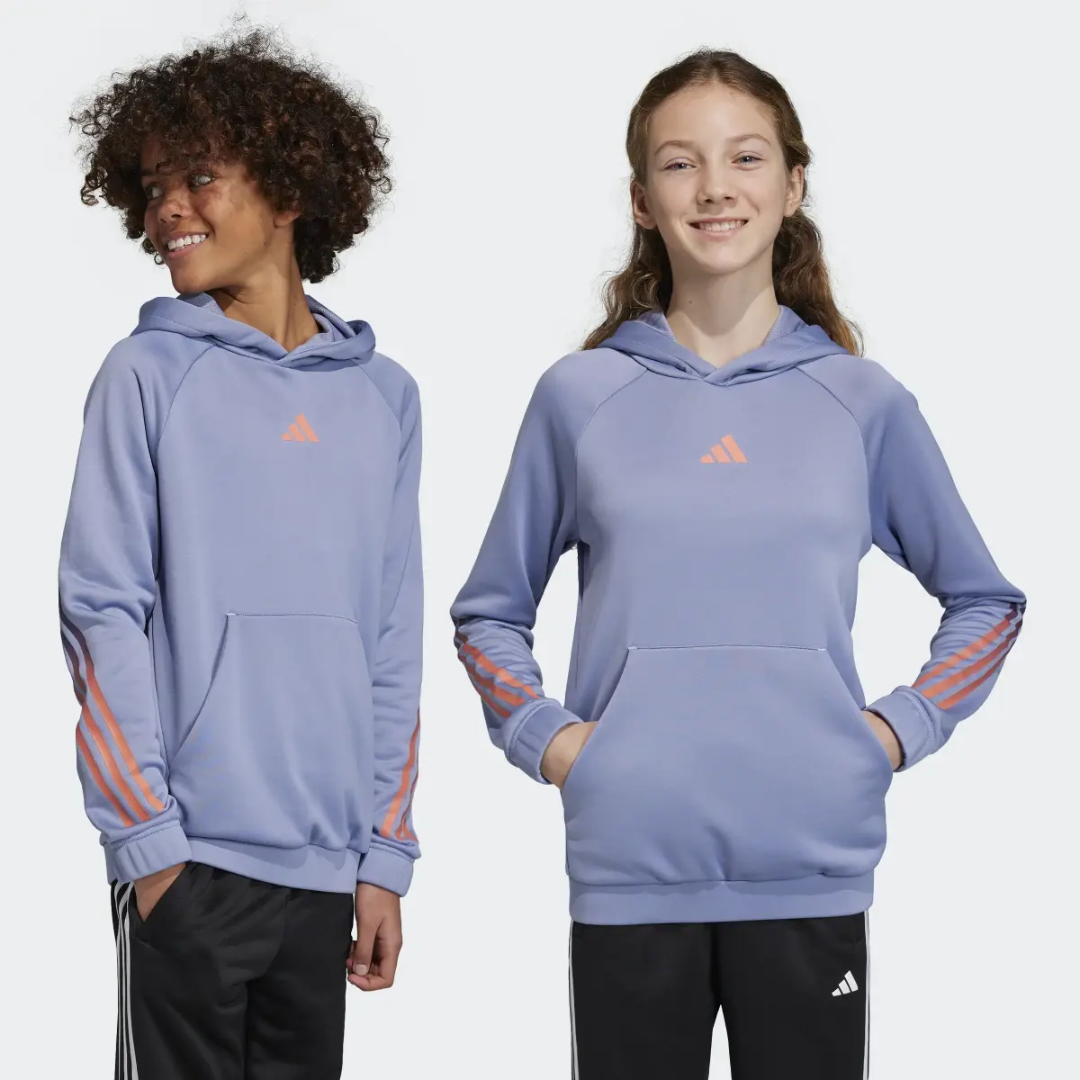 Adidas Train Icons AEROREADY 3-Stripes Hoodie. 1