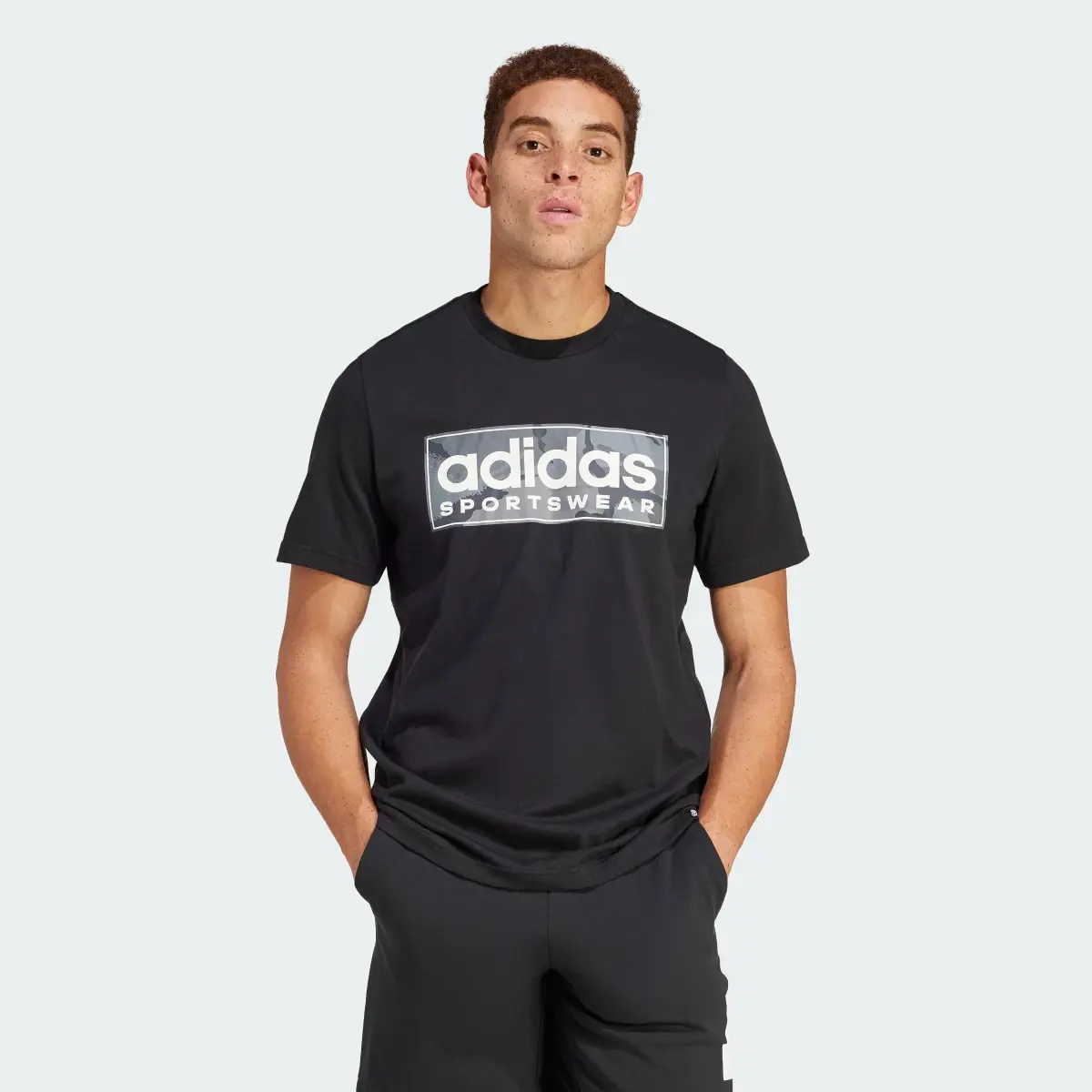 Adidas Camo Linear Graphic T-Shirt. 2