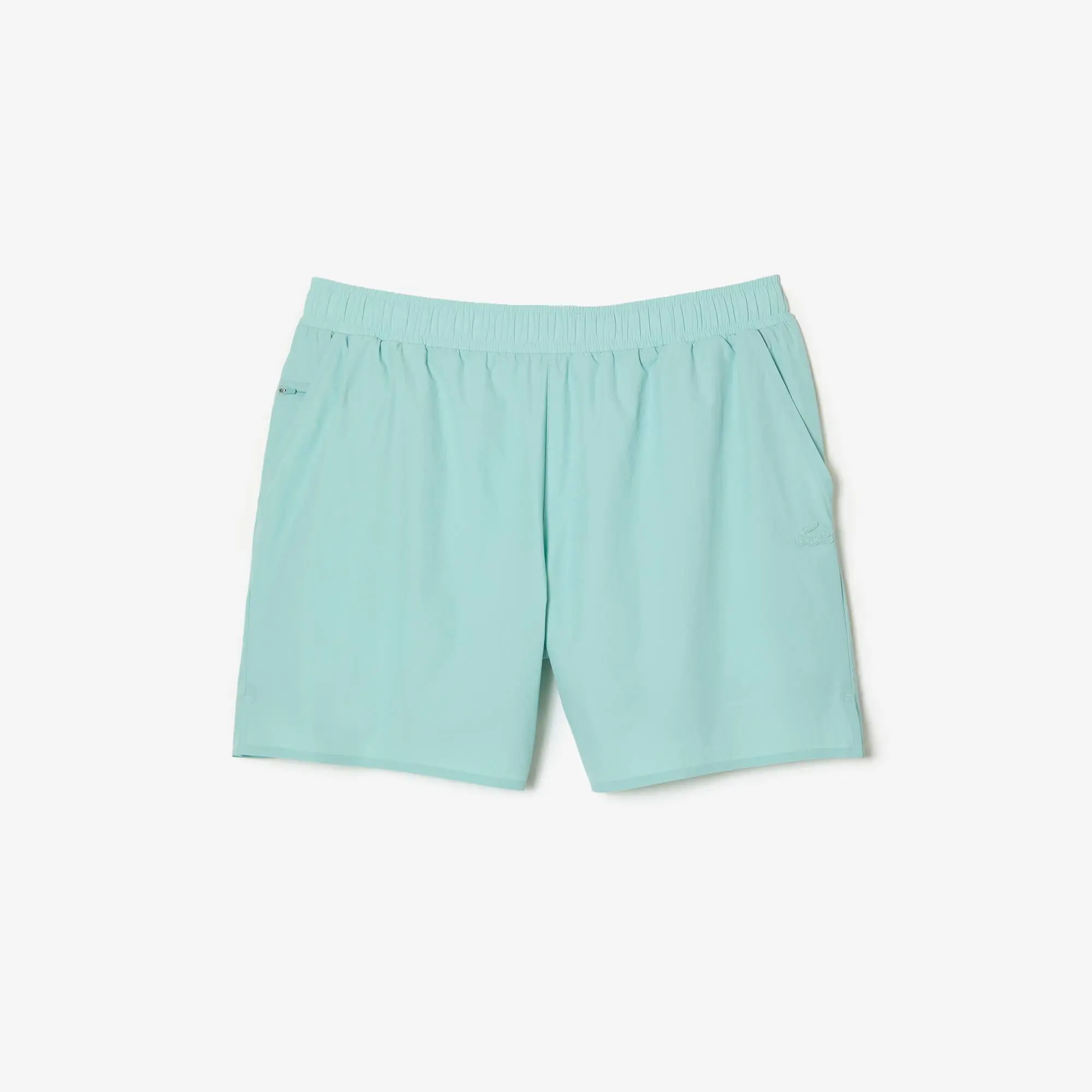 Lacoste Short de bain léger court uni avec boxer intégré. 2