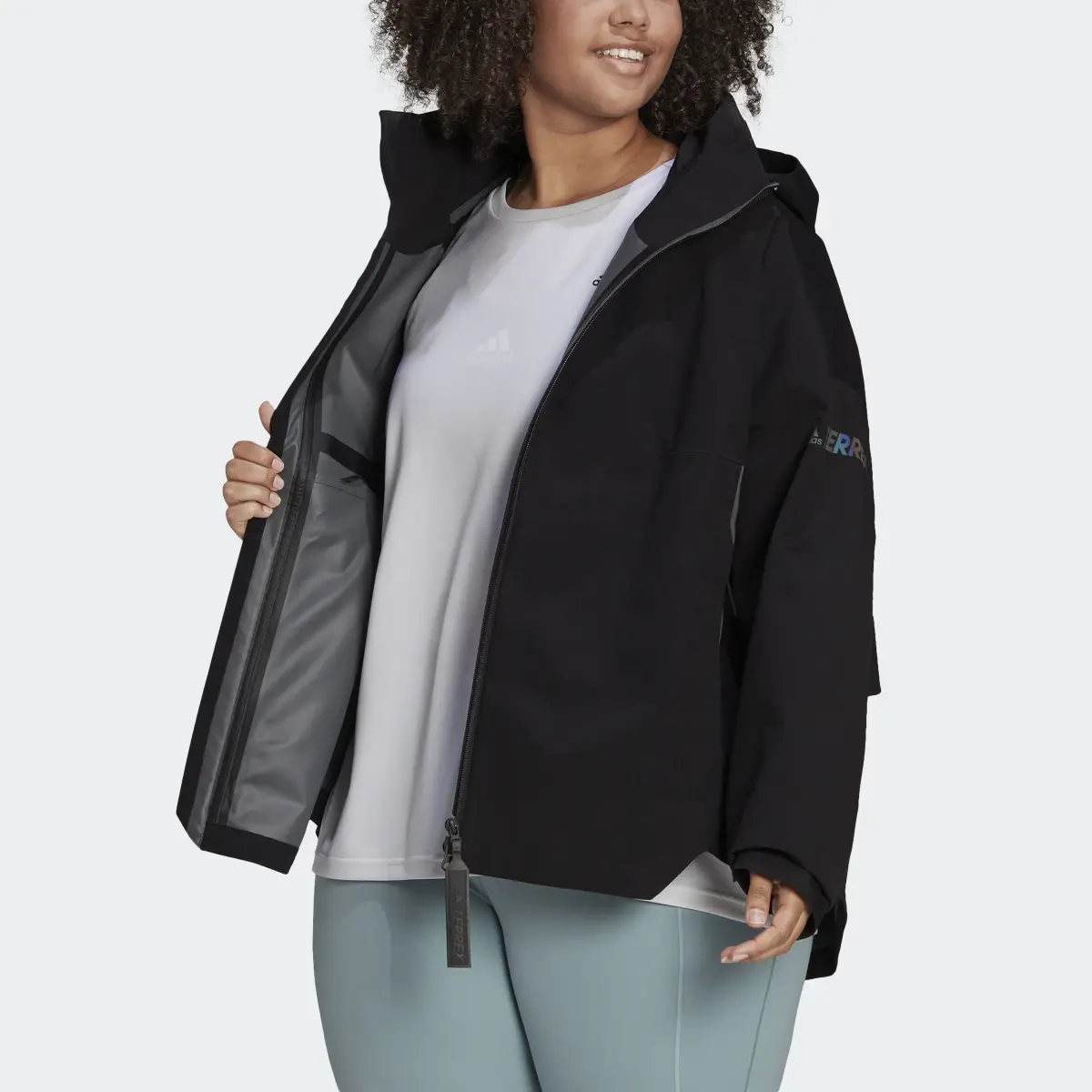 Adidas Terrex CT MYSHELTER RAIN.RDY Jacket (Plus Size). 1