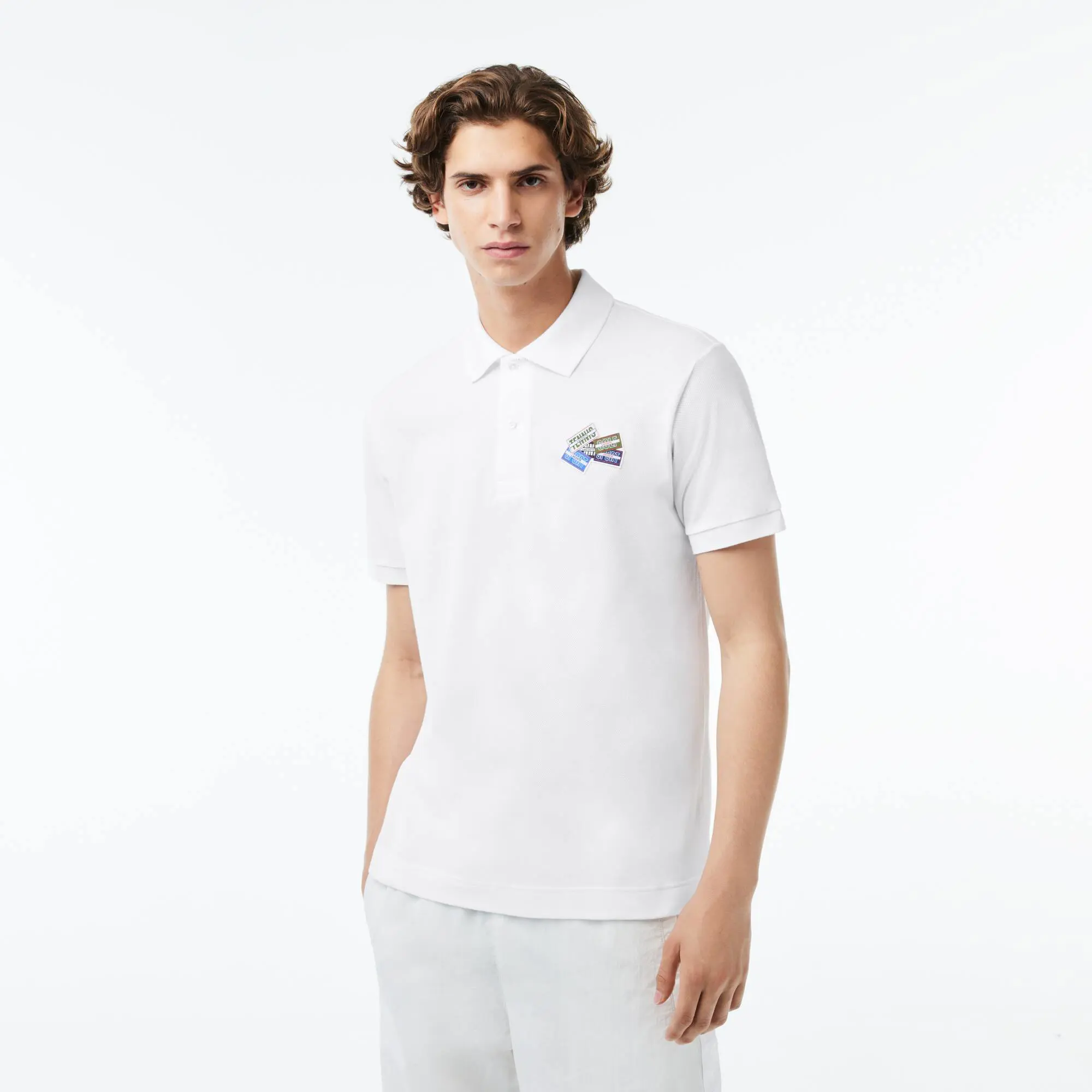 Lacoste Men's Cotton Piqué L.12.12 Badge Detail Polo. 1