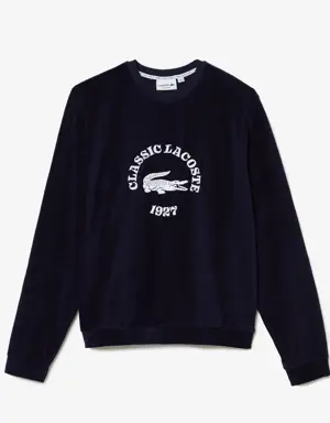 Men's Regular Fit Terrycloth Lounge Sweatshirt