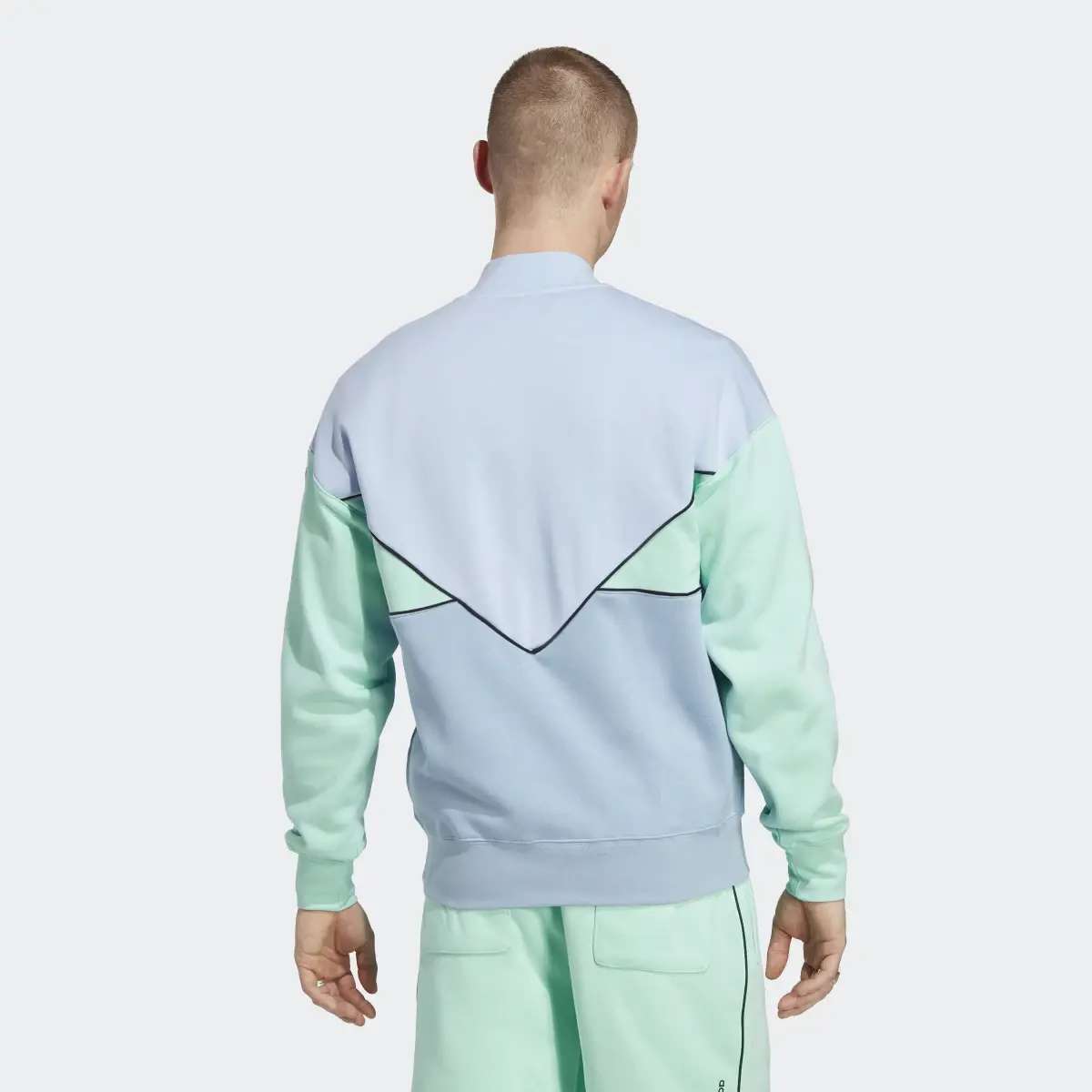 Adidas Adicolor Seasonal Archive Half-Zip Crew Sweatshirt. 3