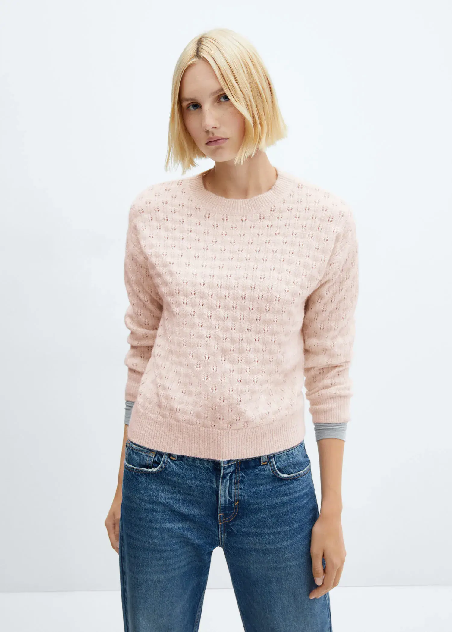 Mango Sweater with lurex details . 1