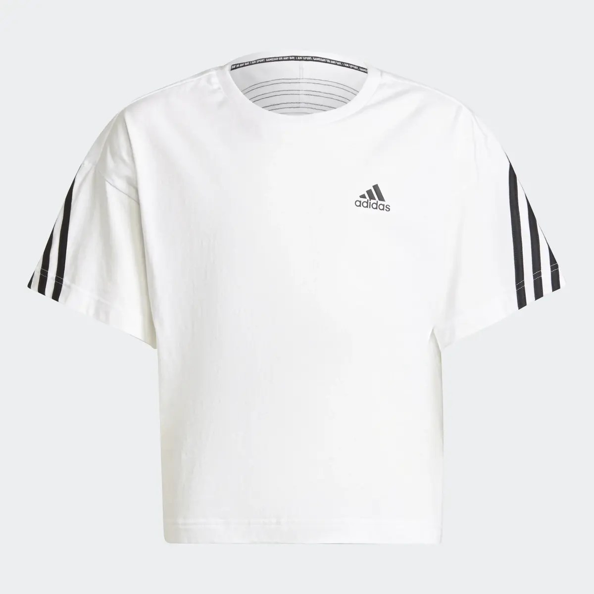 Adidas Organic Cotton Future Icons Sport 3-Stripes Loose T-Shirt. 1