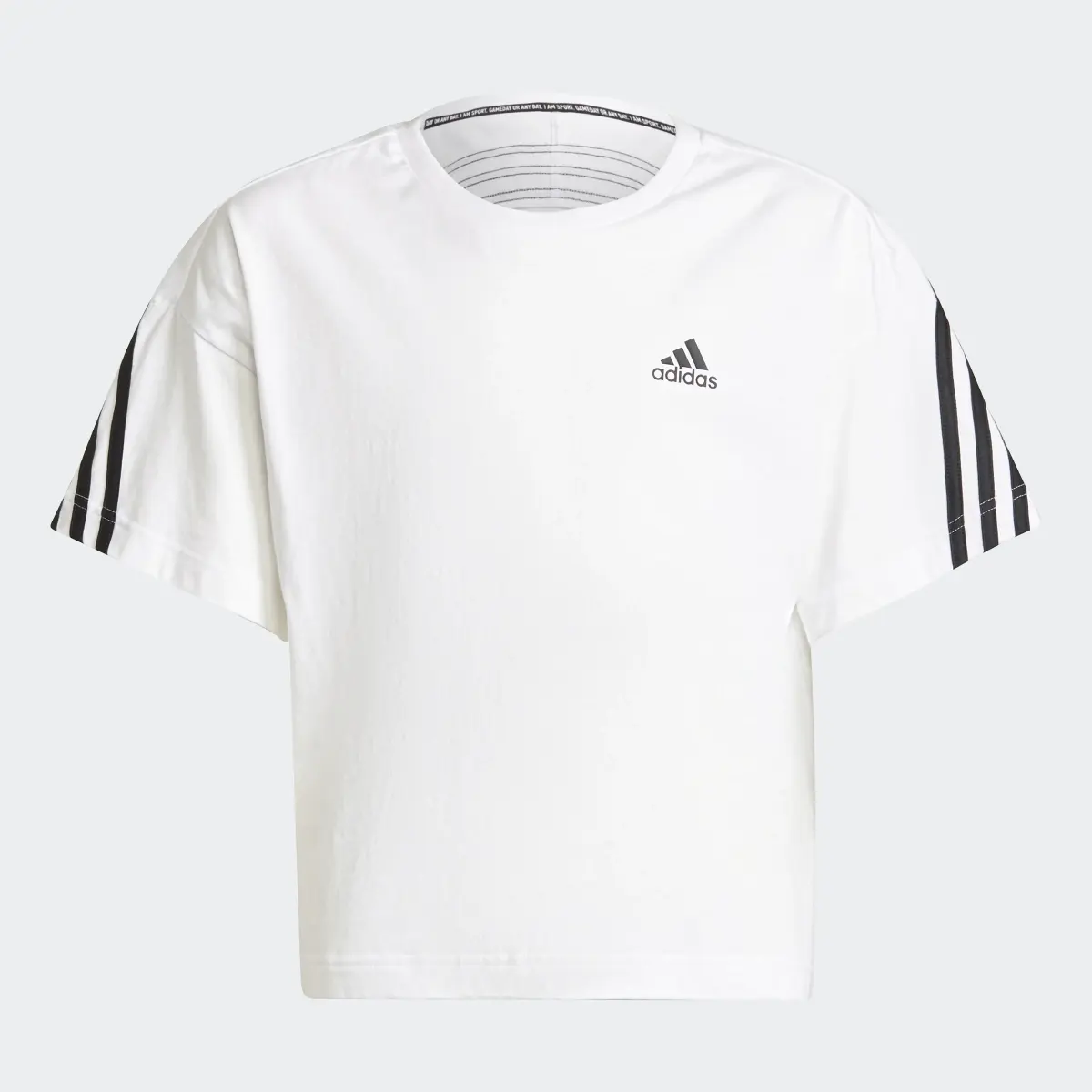 Adidas Camiseta Organic Cotton Future Icons Sport Loose 3 bandas. 1