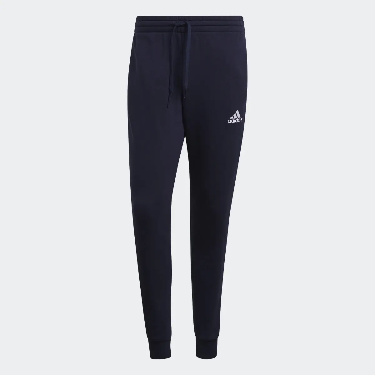 Adidas Essentials Fleece Fitted 3-Stripes Pants. 1