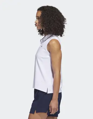Adidas Go-To Piqué Sleeveless Golf Polo Shirt. 3