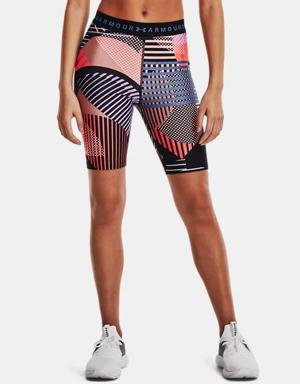 Women's HeatGear® Printed Bike Shorts
