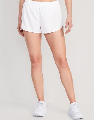 Old Navy Mid-Rise StretchTech Run Shorts for Women -- 3-inch inseam white