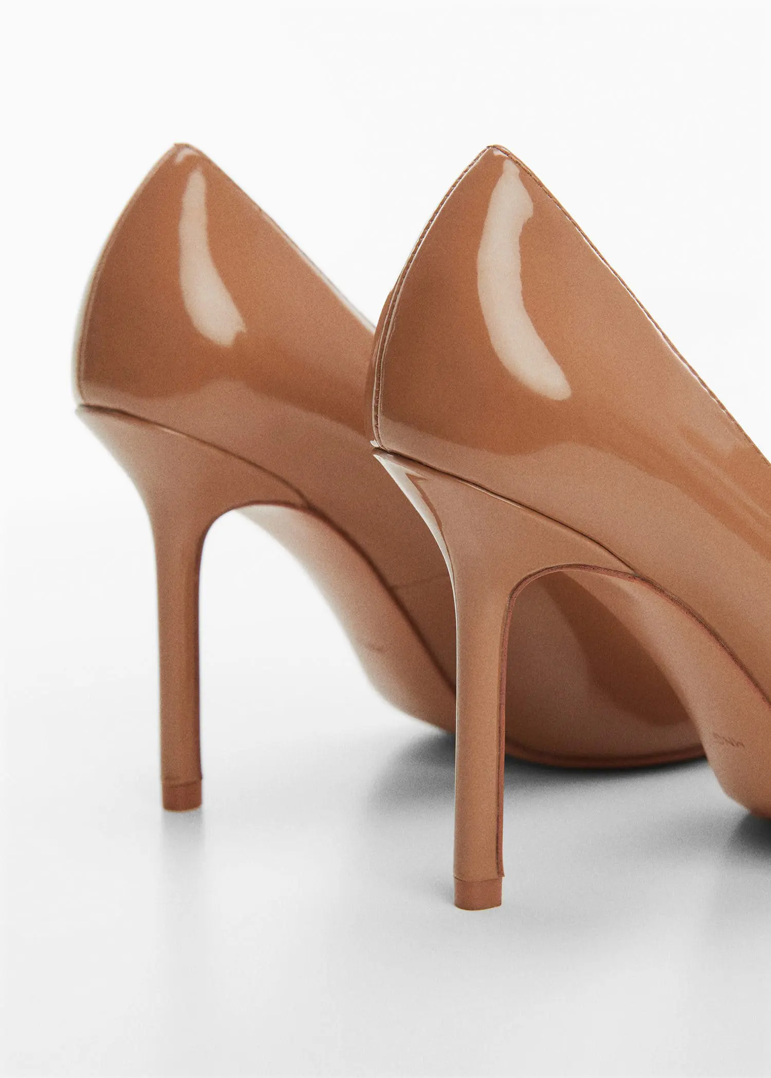Mango Patent leather-effect heeled shoes. 3