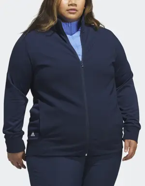 Textured Full-Zip Jacket (Plus Size)