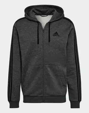 Adidas Essentials Fleece 3-Streifen Kapuzenjacke