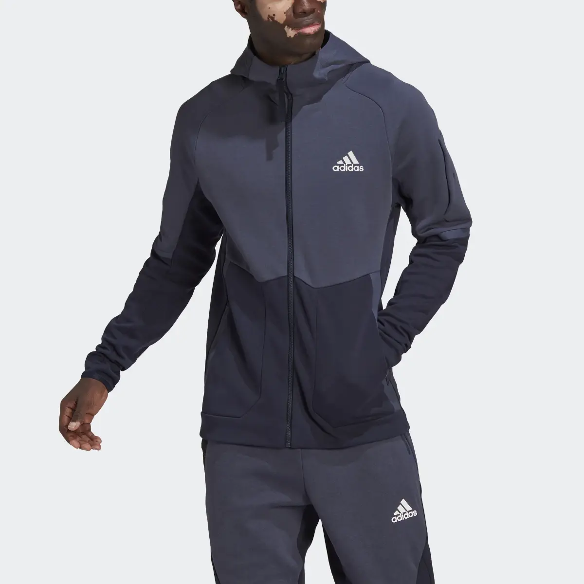 Adidas Designed for Gameday Full-Zip Jacket. 1