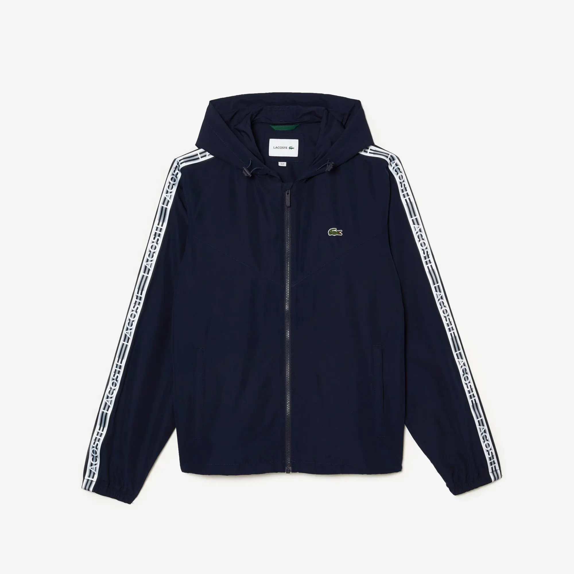 Lacoste Men’s Lacoste Short Recycled Polyester Track Jacket. 2
