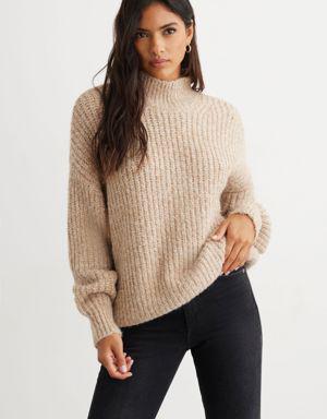 Long Funnel Neck Sweater