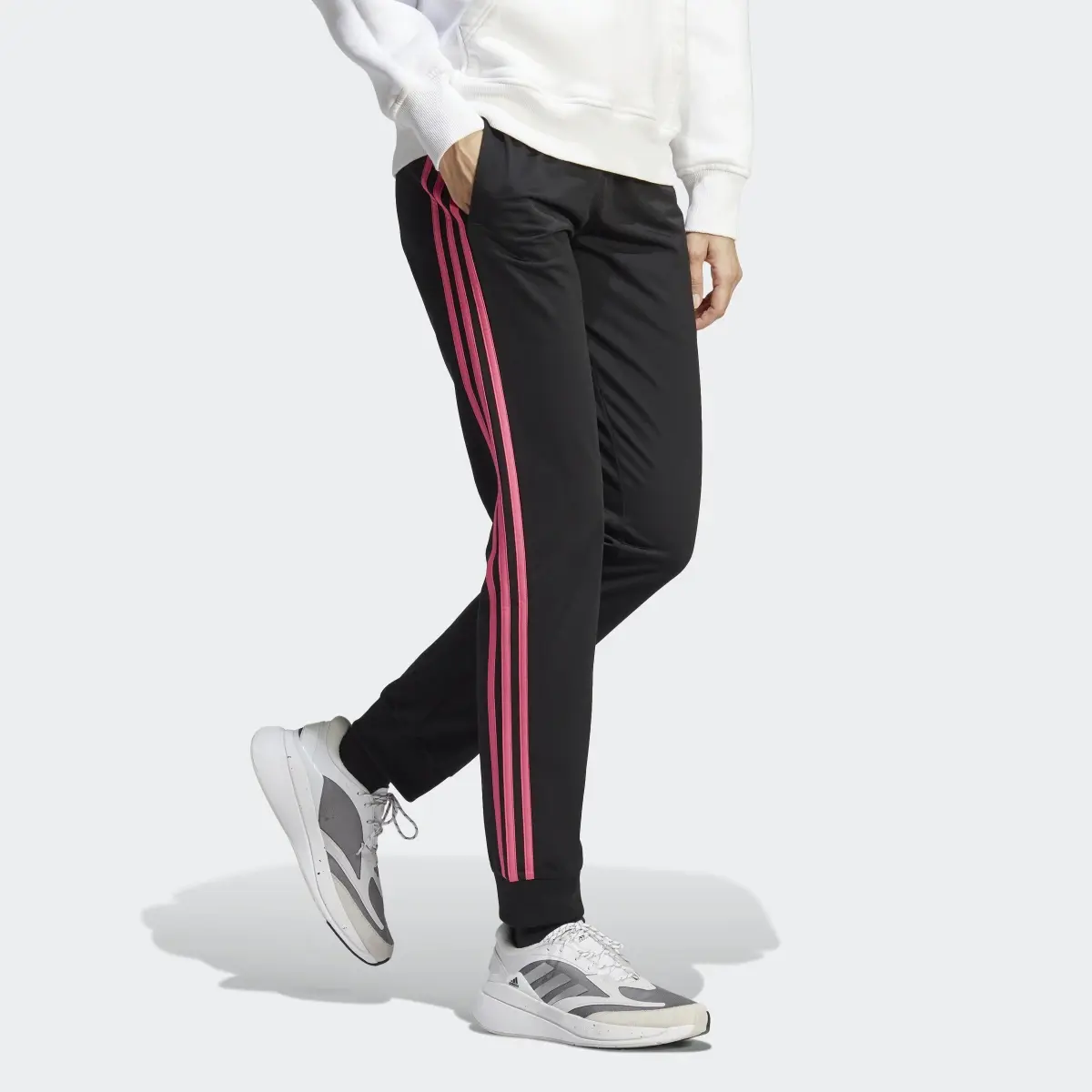 Adidas Primegreen Essentials Warm-Up Slim Tapered 3-Stripes Track Pants. 3