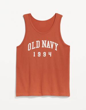 Old Navy Logo Graphic Tank Top for Men red