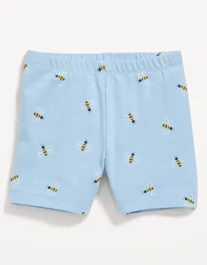Jersey-Knit Biker Shorts for Toddler Girls yellow