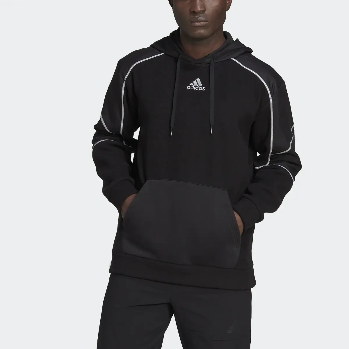 Adidas Sudadera con capucha Essentials Reflect in the Dark Polar Fleece. 1