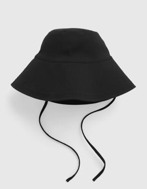 Seersucker Bucket Hat black