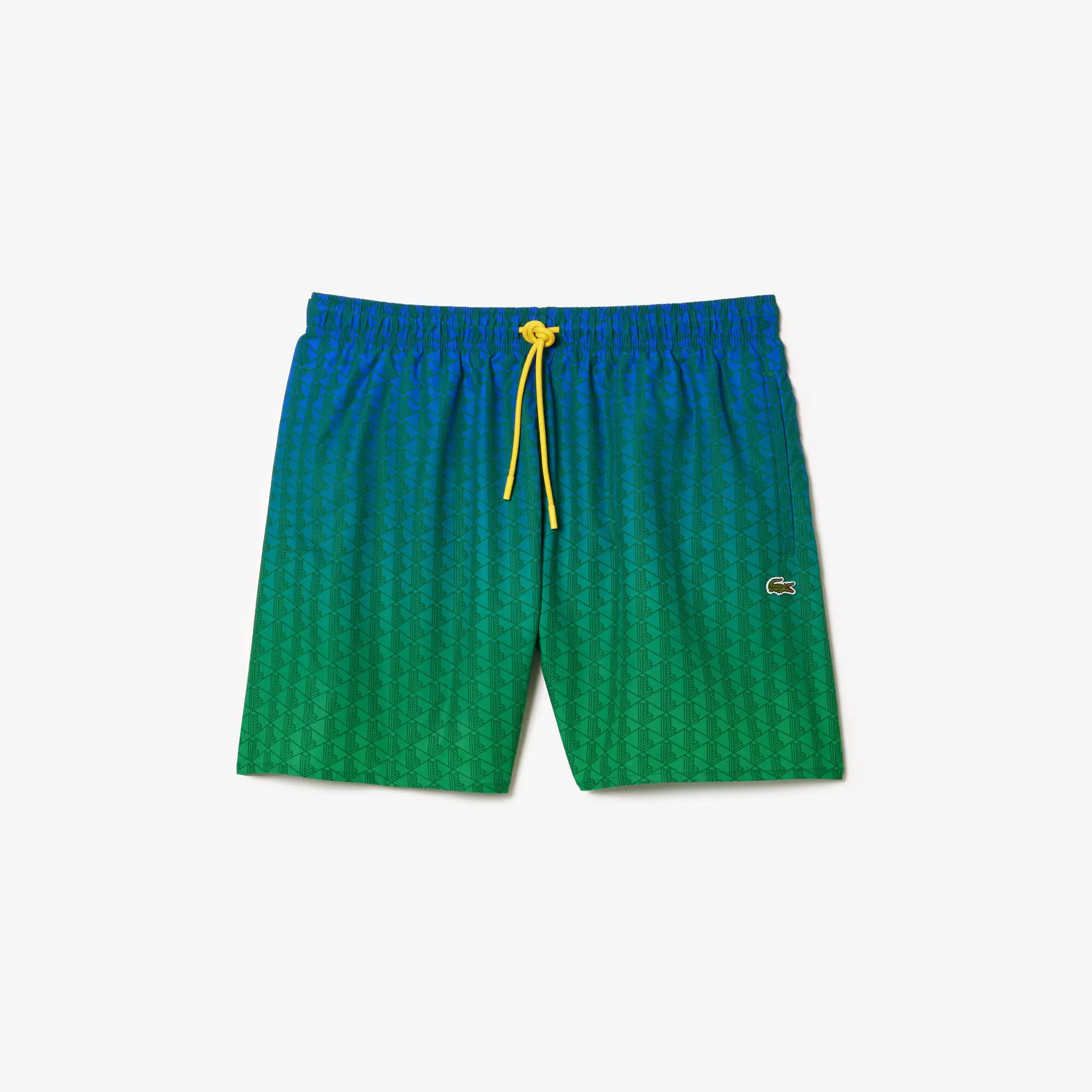 Lacoste Ombré Effect Monogram Swim Trunks. 2