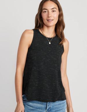 Old Navy Luxe Jersey-Knit Sleeveless T-Shirt for Women purple