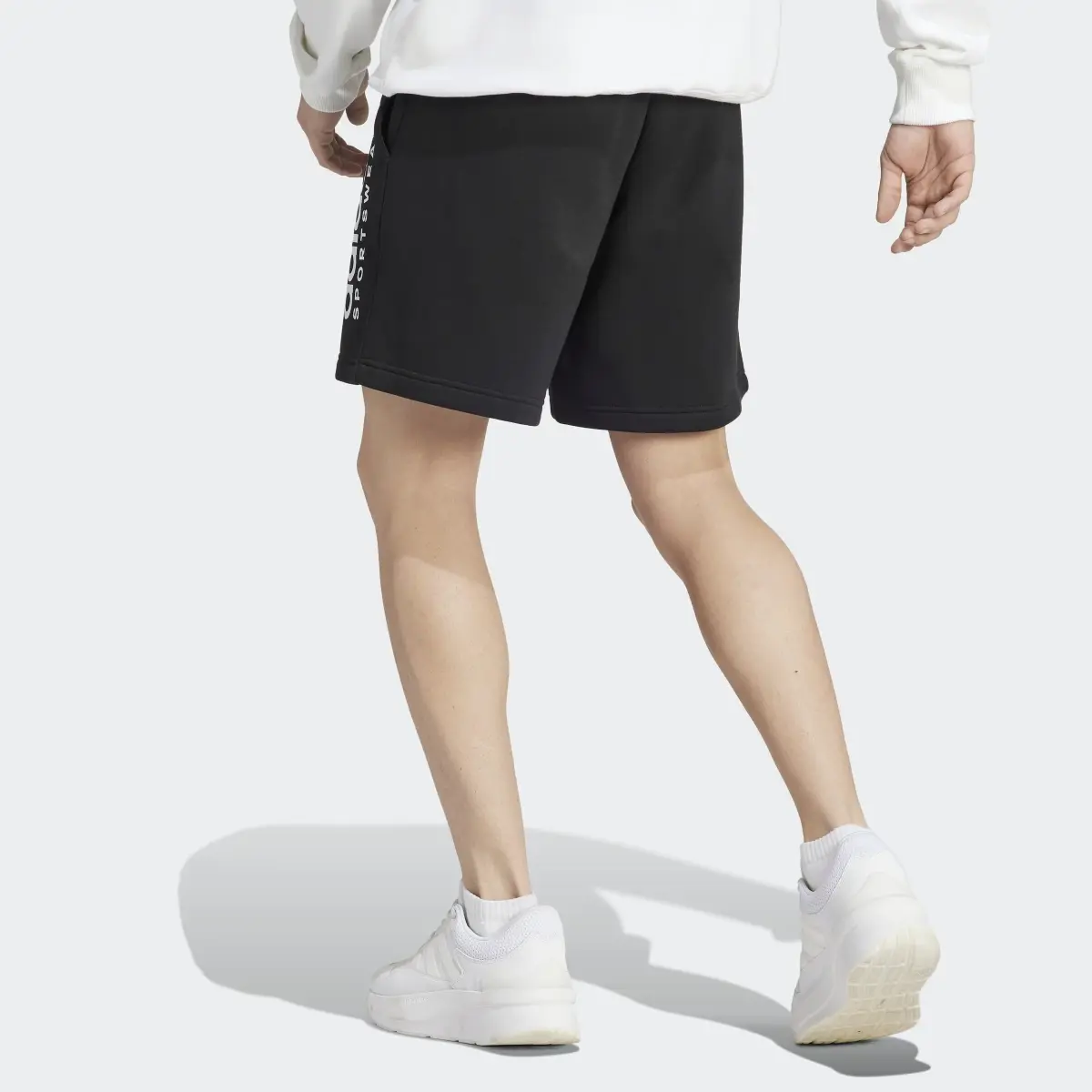 Adidas All SZN Fleece Graphic Shorts. 3