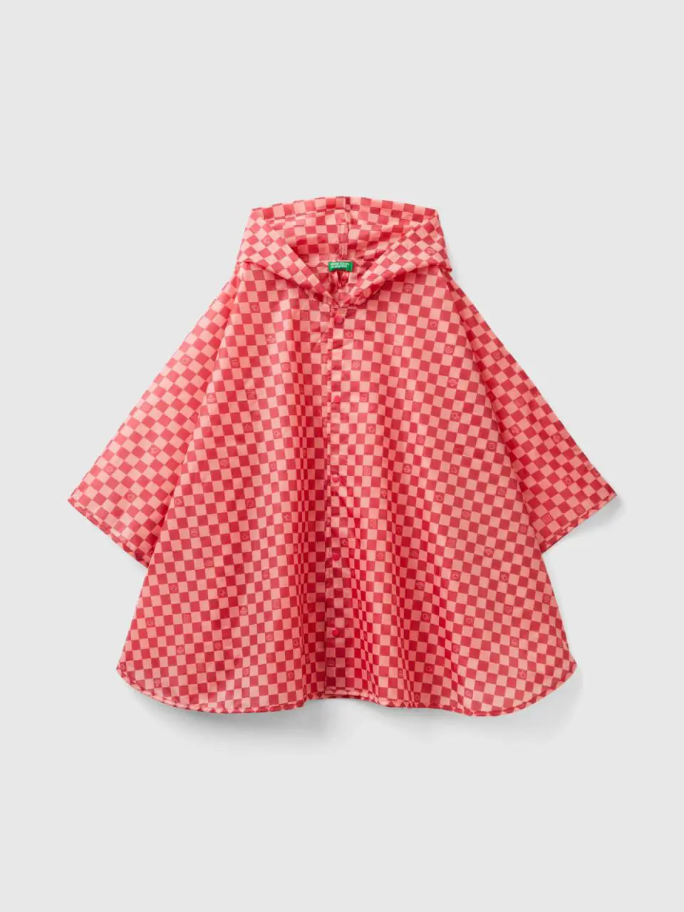 Benetton rain cape with hood. 1