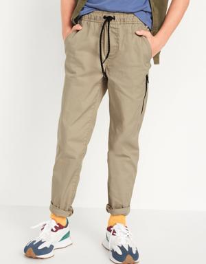 Built-In Flex Tapered Tech Pants for Boys beige