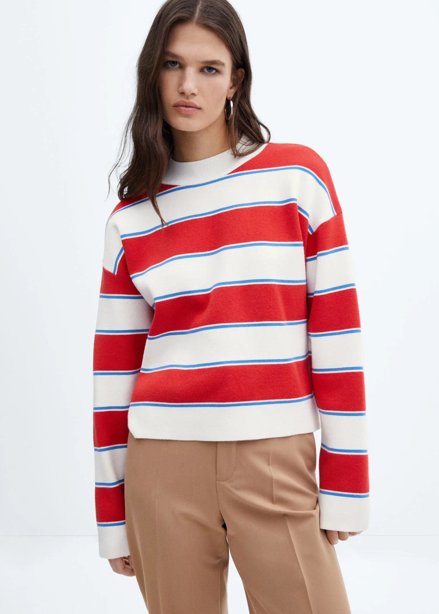 Mango Wide-striped sweater. 2