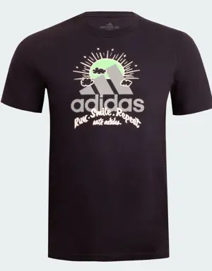 Playera Graphic A World Run