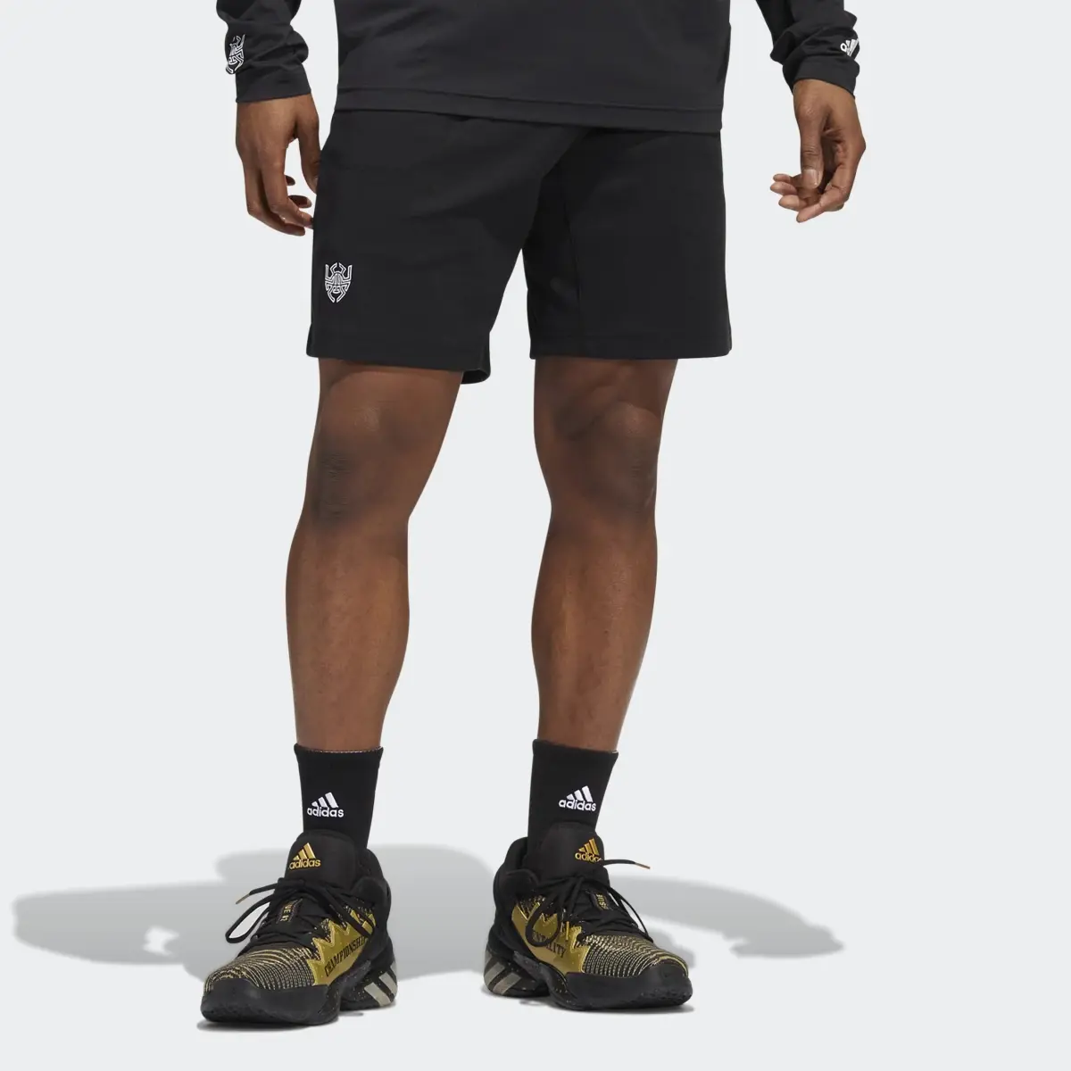 Adidas Donovan Mitchell Shorts. 1