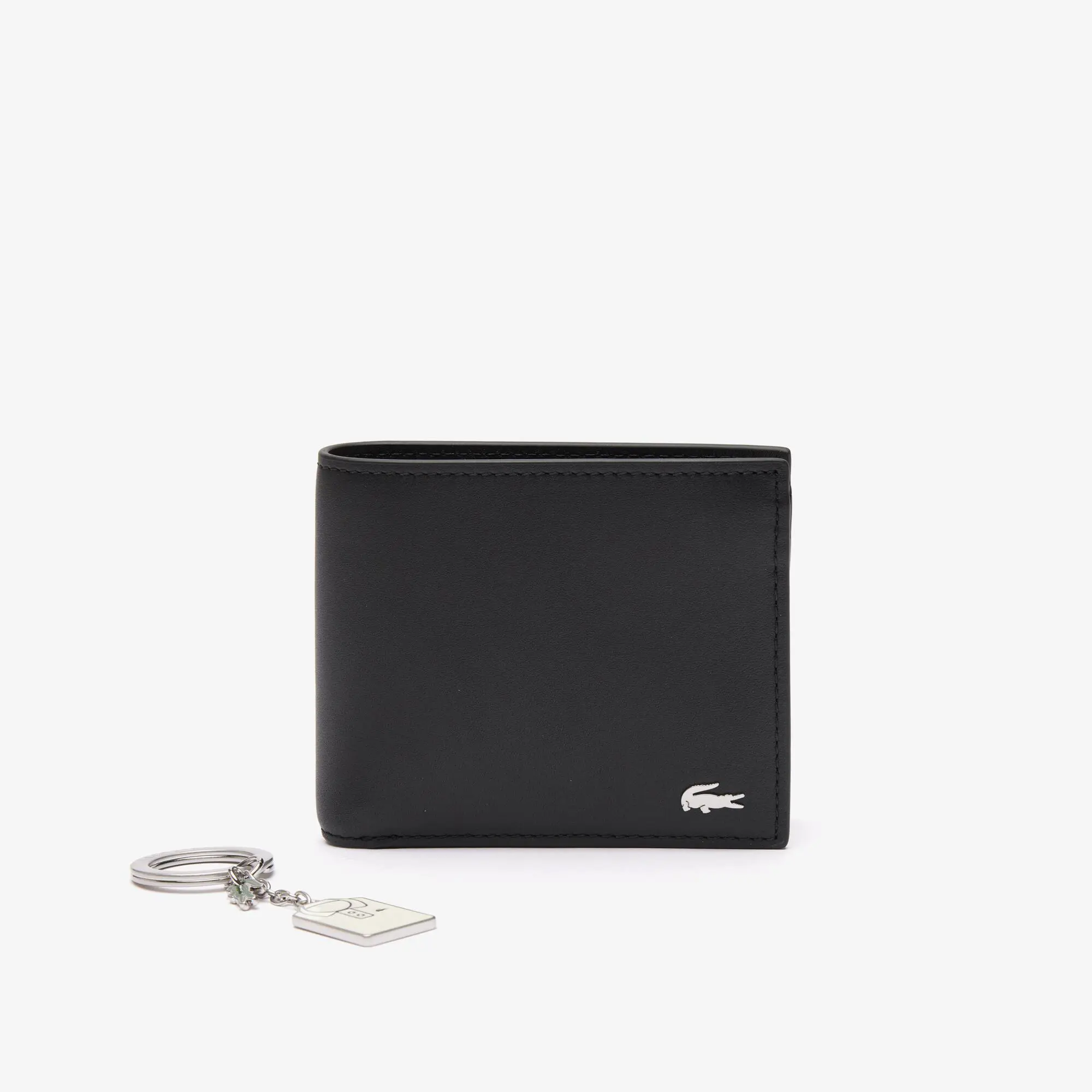 Lacoste Men's Wallet & Polo Key Chain Gift Set. 1