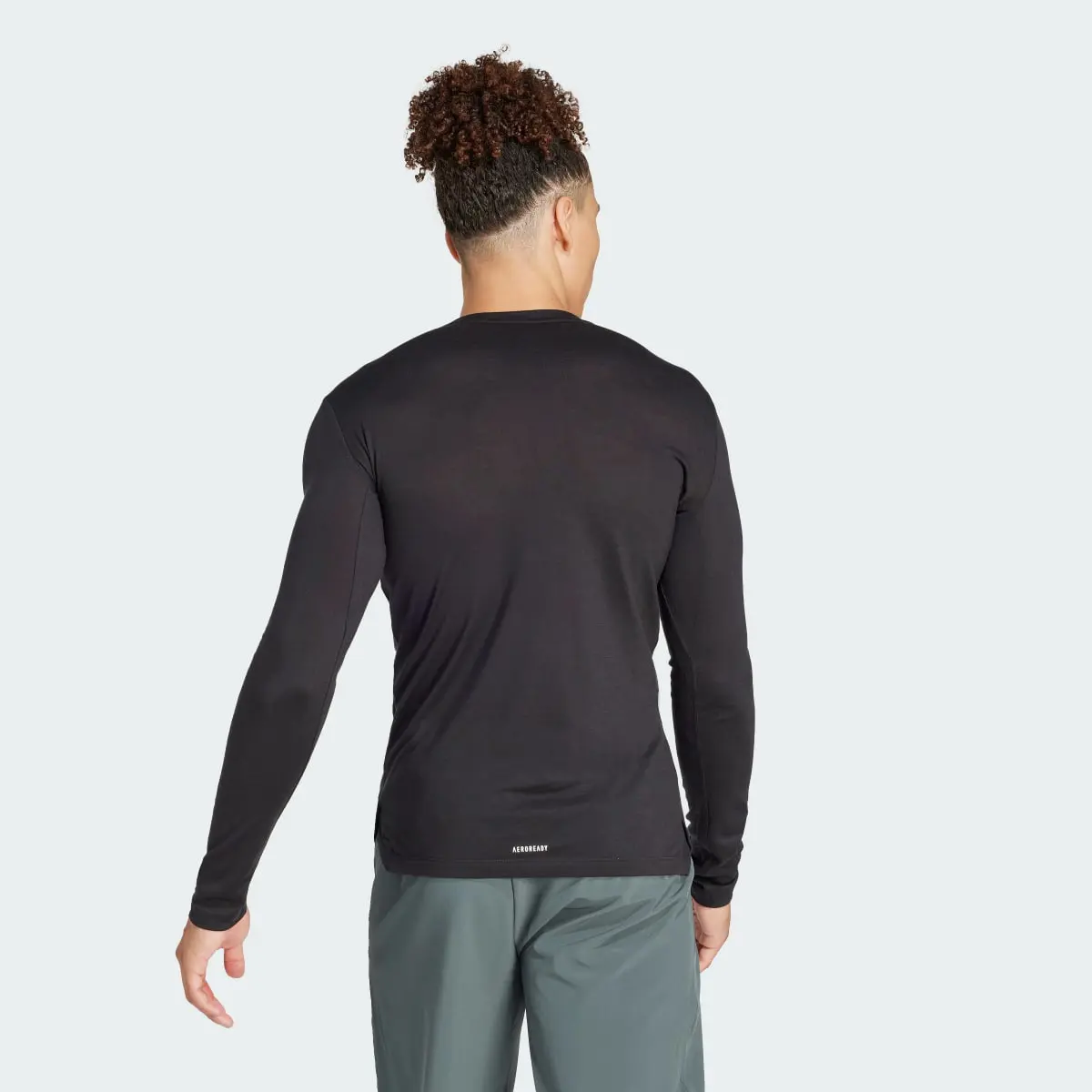 Adidas Workout Long Sleeve Tee. 3