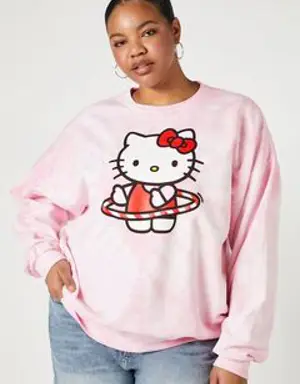 Forever 21 Plus Size Hello Kitty Pullover Pink/Multi