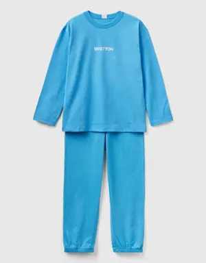 pyjamas in 100% cotton with logo