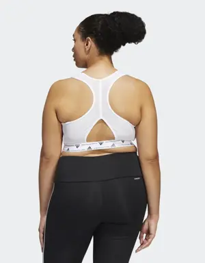 Adidas Powerreact Training Medium-Support 3-Stripes Bra (Plus Size). 3 Adidas Powerreact Training Medium-Support 3-Stripes Bra (Plus Size). 3