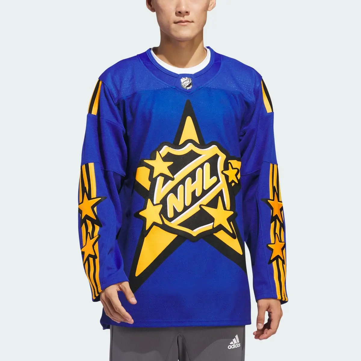 Adidas 2024 NHL All-Star adidas x drew house Blue jersey. 1