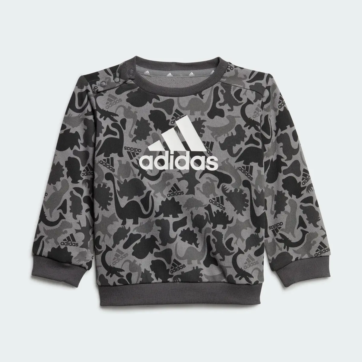 Adidas Essentials Allover Print Jogger Set Kids. 3