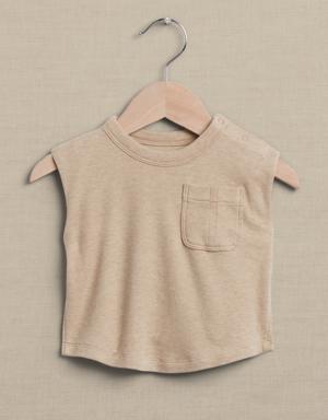 Essential SUPIMA® Muscle Tank for Baby + Toddler beige