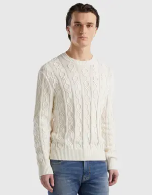 monogram sweater in 100% cotton