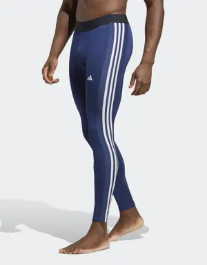 Adidas Leggings lunghi da allenamento Techfit 3-Stripes