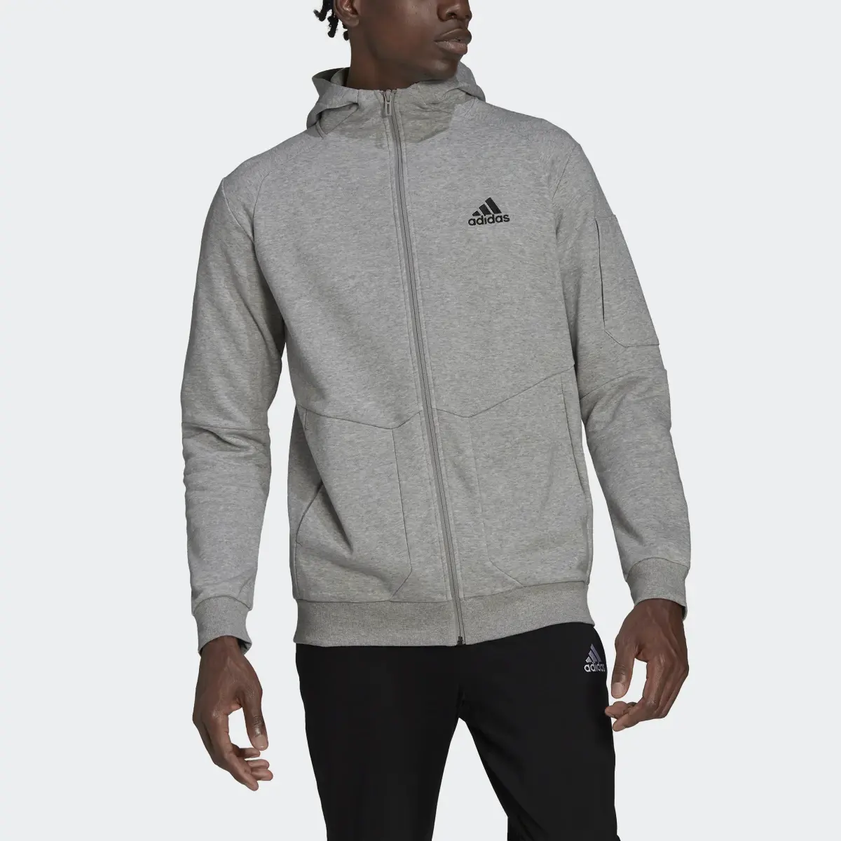 Adidas Essentials4Gameday Full-Zip Hoodie. 1