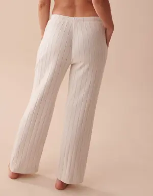 Ribbed Wide Leg Pants