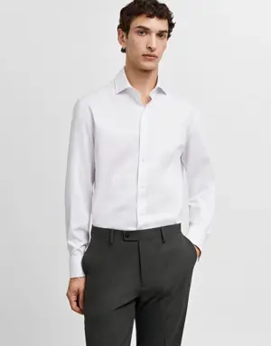 Regular-fit suit shirt with cufflinks
