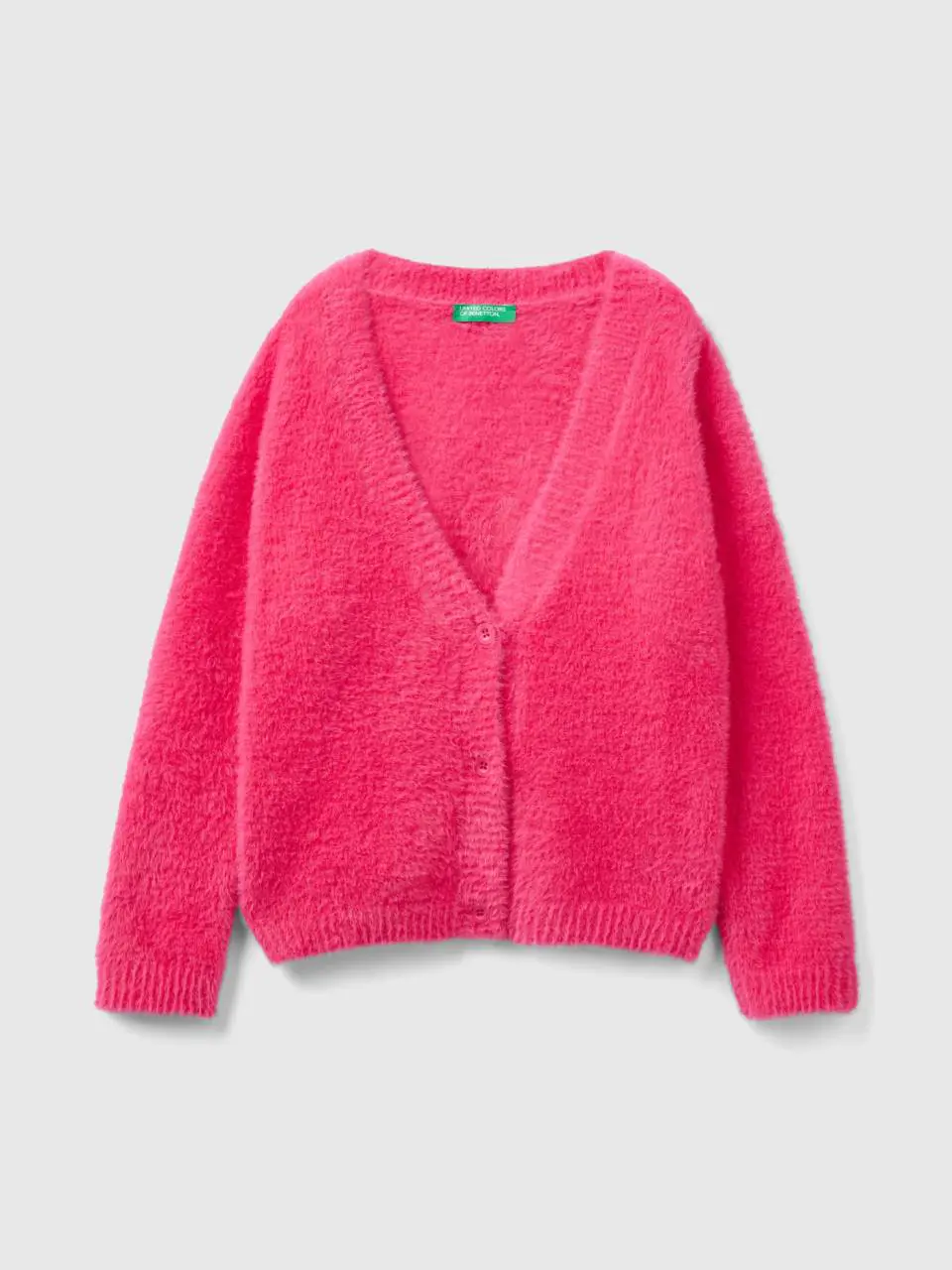 Benetton fluffy yarn cardigan. 1