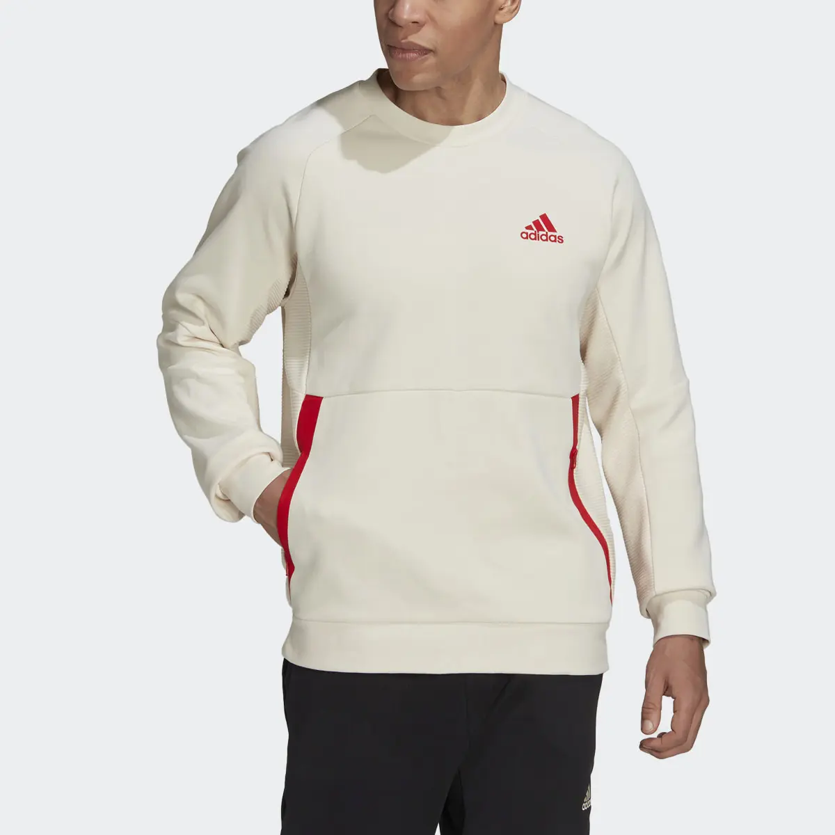 Adidas Designed for Gameday Crew Sweatshirt. 1