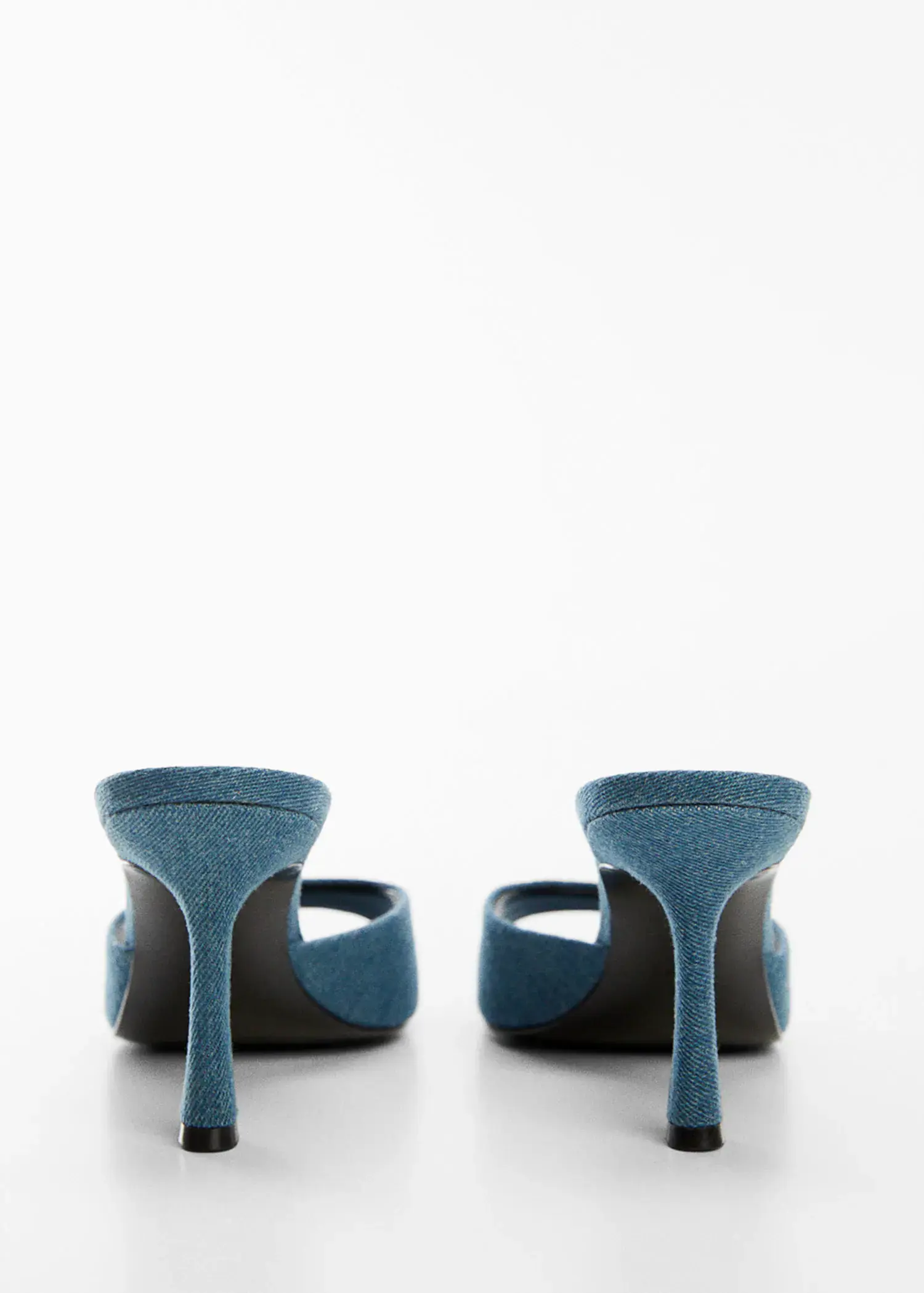 Mango Denim heeled sandals. 3