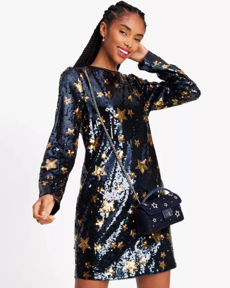 Kate Spade Starlight Sequin Shift Dress. 3